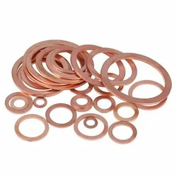 Precision copper gaskets manufactured by Sunflex Metalloy